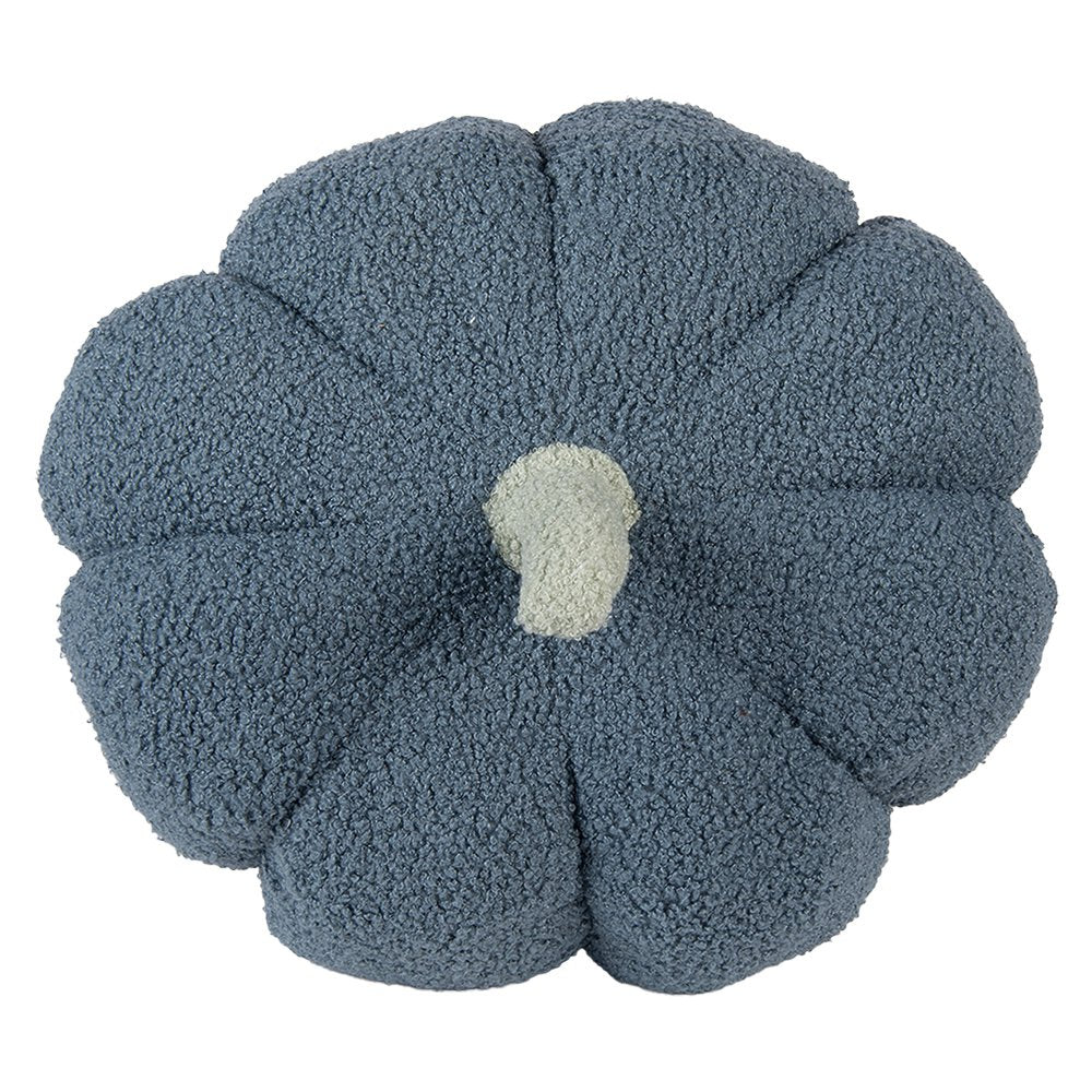 Decoratie Pompoen Ø 35x22 cm Blauw Polyester