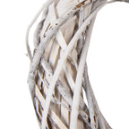 Krans Ø 40x8 cm Wit Rotan