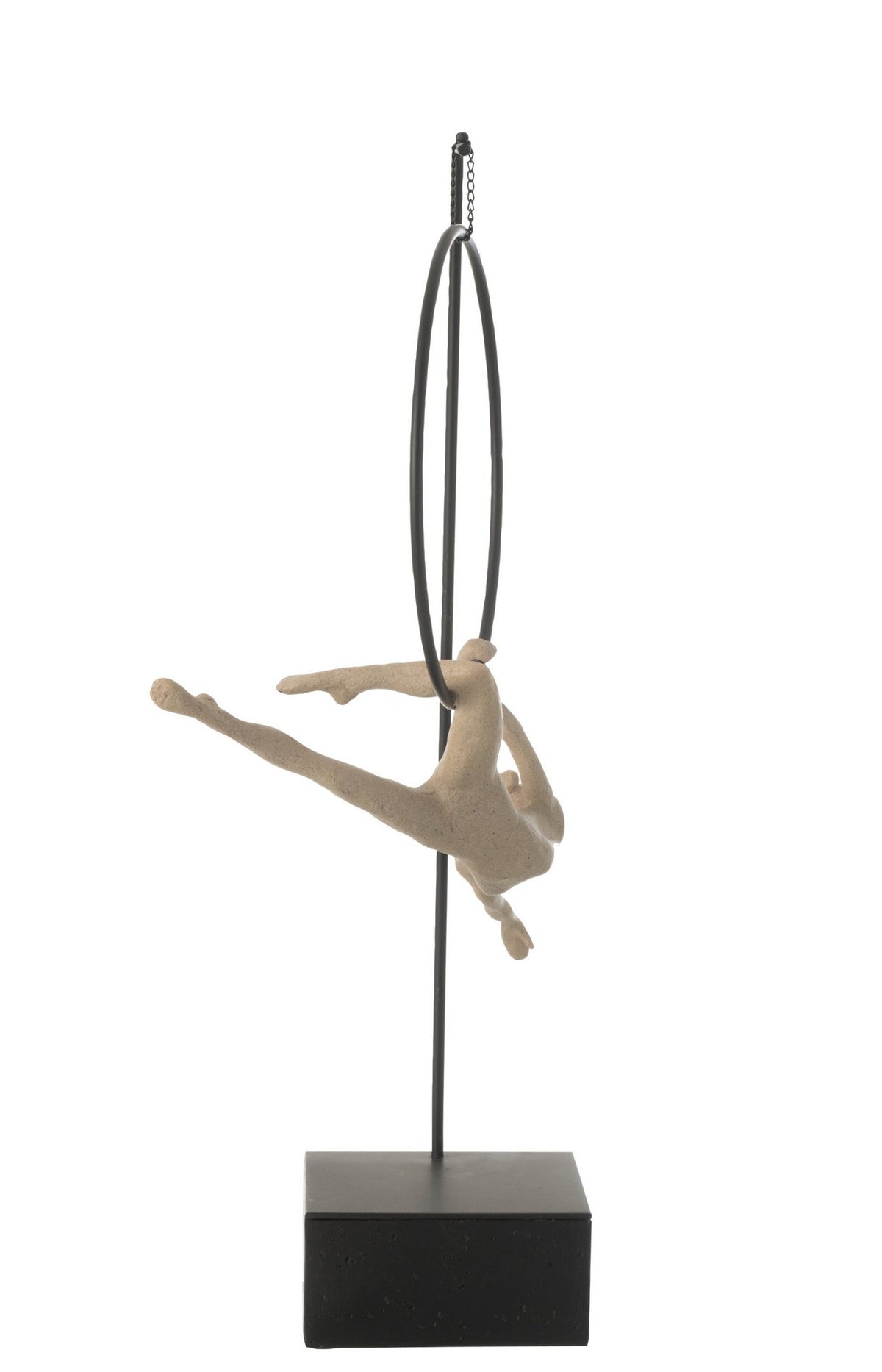 J-Line Gymnaste Hoepel Gamma Resin Beige/Zwart