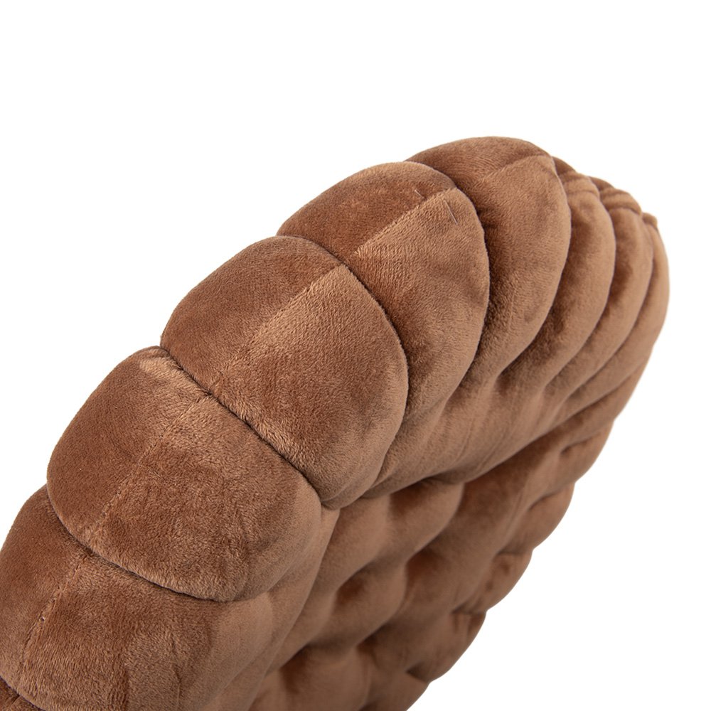 Sierkussen Ø 38x5 cm Bruin Polyester