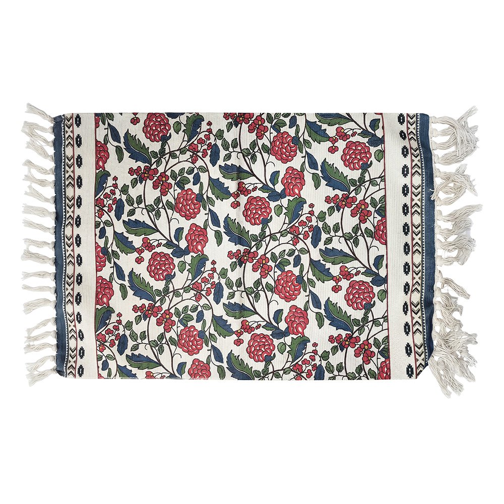 Vloerkleed Beige Katoen