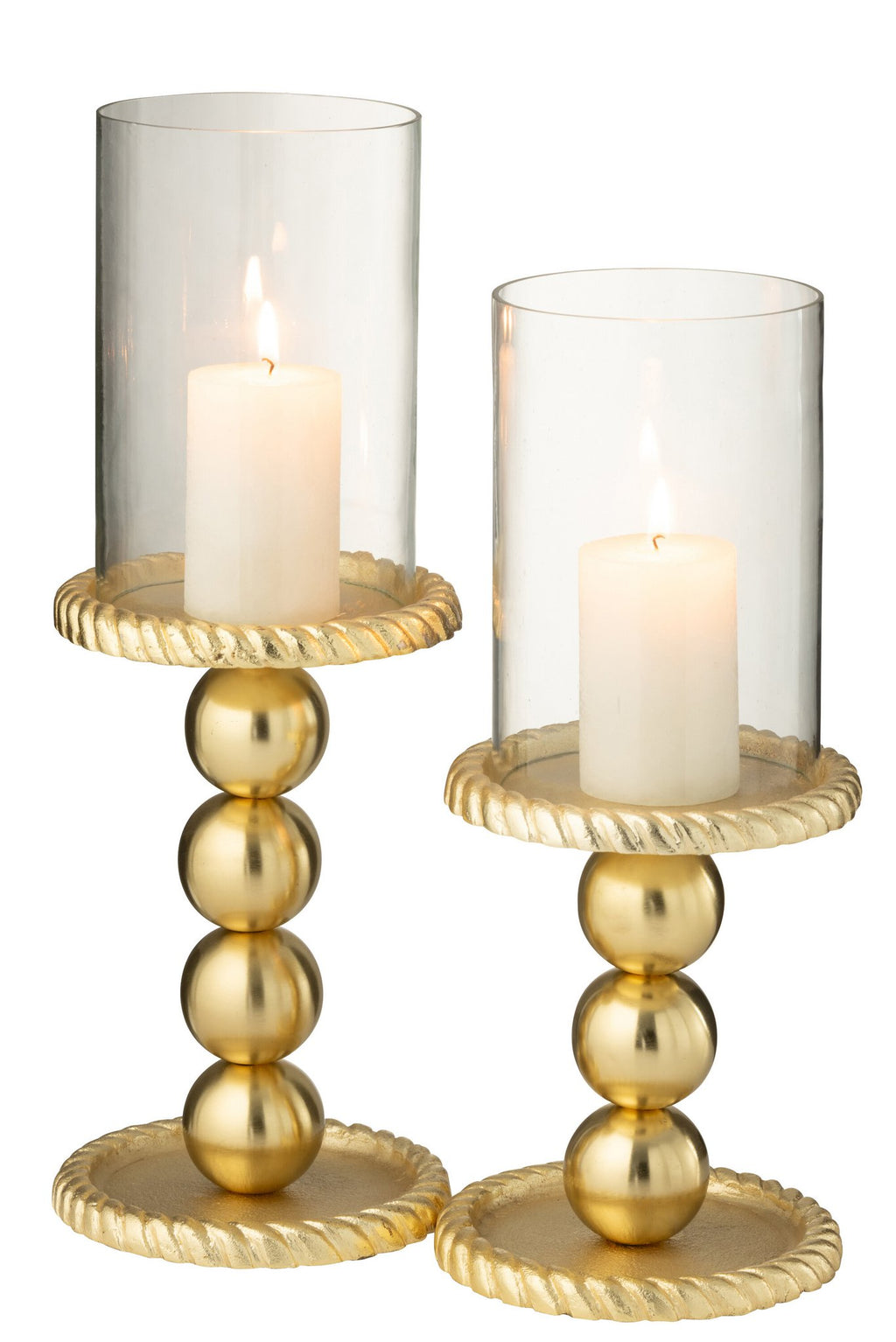 J-Line kaarshouder - aluminium - goud - L