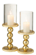 J-Line kaarshouder - aluminium - goud - L