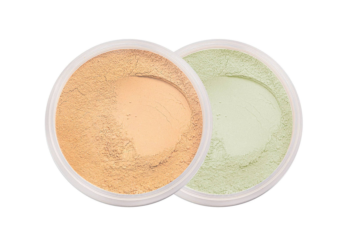 Natuurlijke minerale kleurcorrector make-up Puder | veganistisch schoon