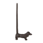 Keukenrolhouder Hond 14x8x30 cm Bruin Metaal