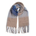 Wintersjaal Dames 50x210 cm Blauw Textiel
