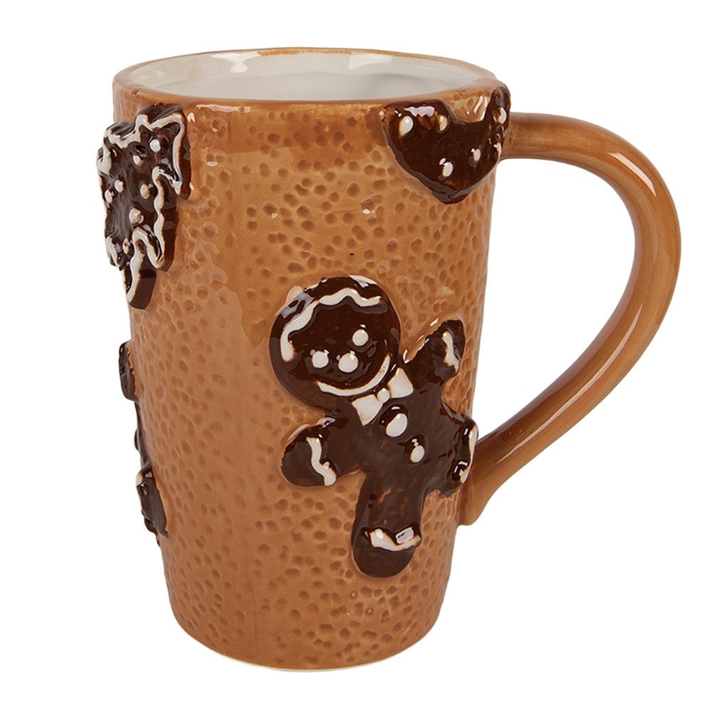 Mok 575 ml Bruin Keramiek Gingerbread man