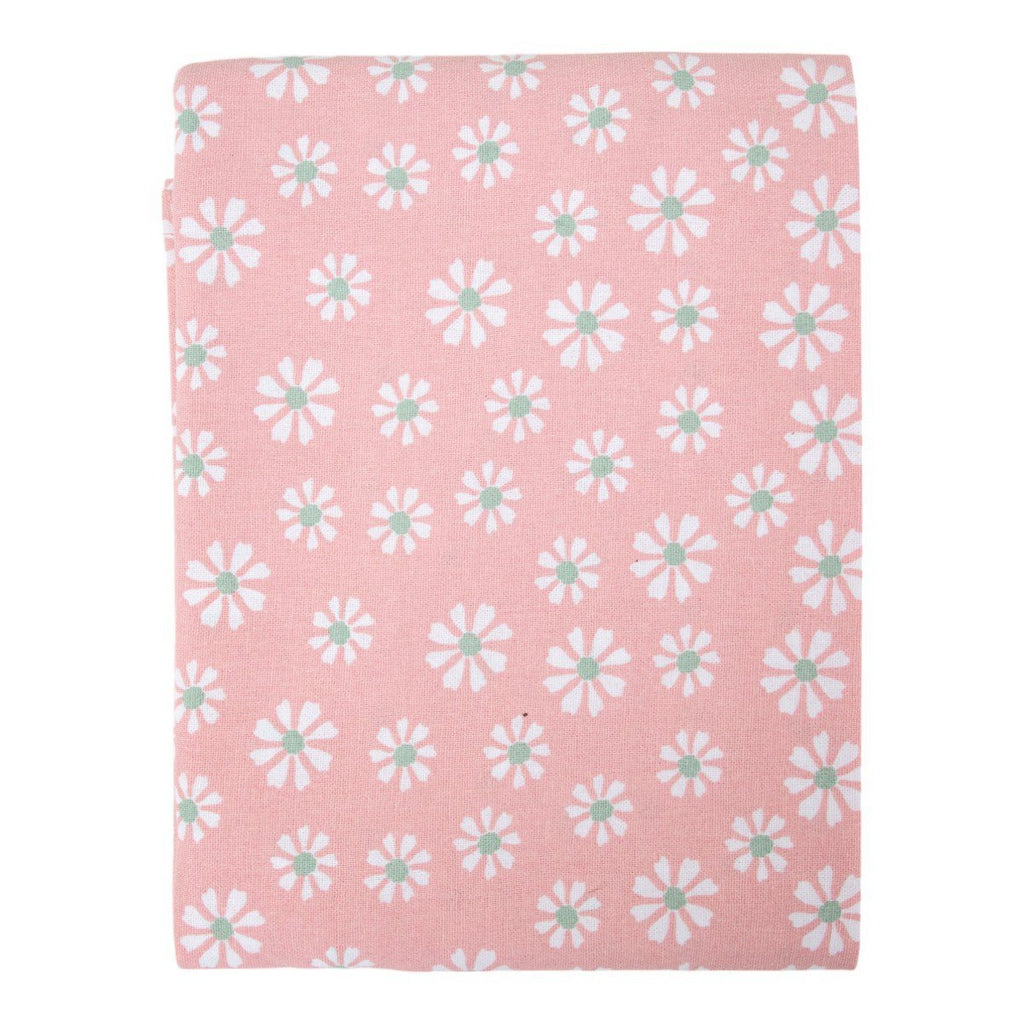 Daisy Flowers Tafelkleed Textiel roze rond 160cm