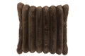 J-Line kussen Corduroy - polyester - chocolade - large
