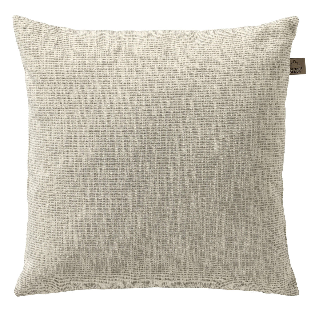 Dutch Decor KAI - Buitenkussen 45x45 cm - As - Grijs