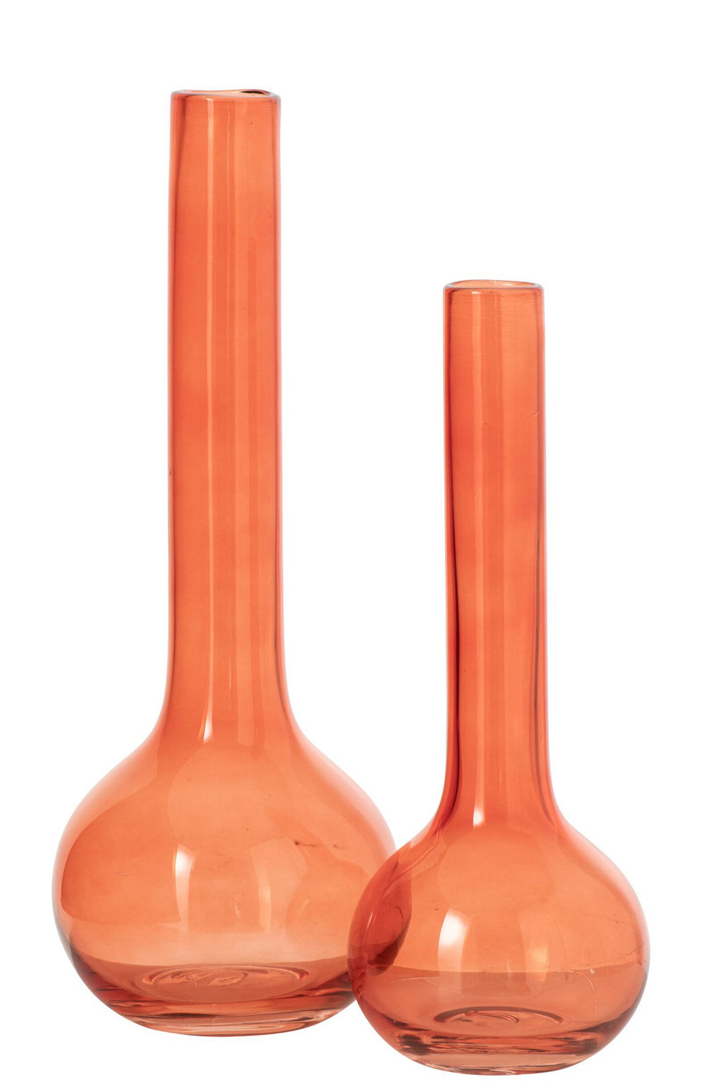 J-Line vaas - glas - oranje - large