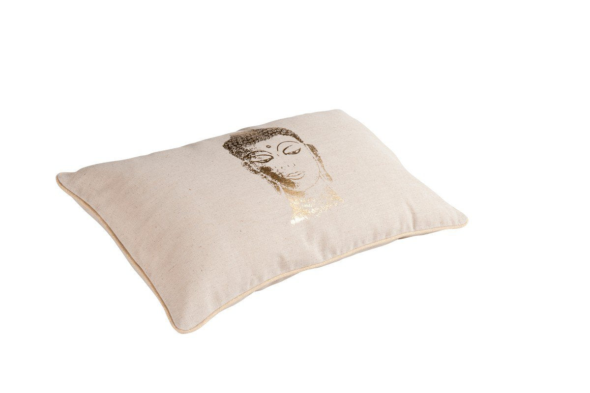 Bombay kussen gebroken wit goud 30x50cm
