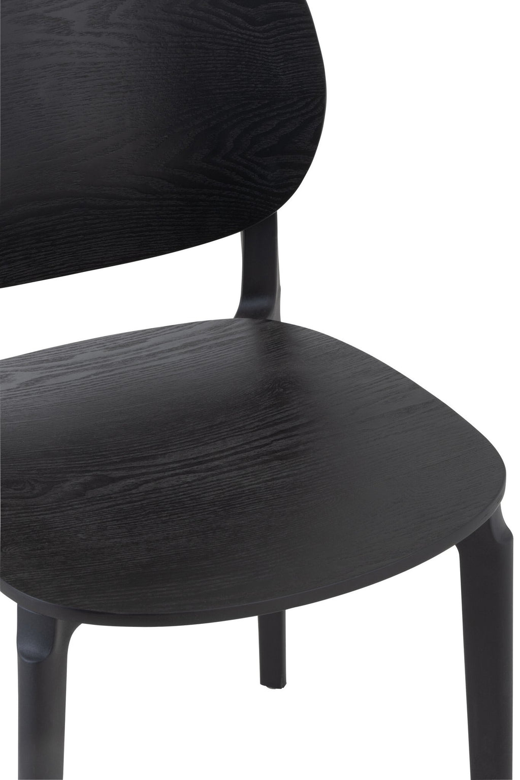 J-Line stoel Basic - kusntstof - zwart