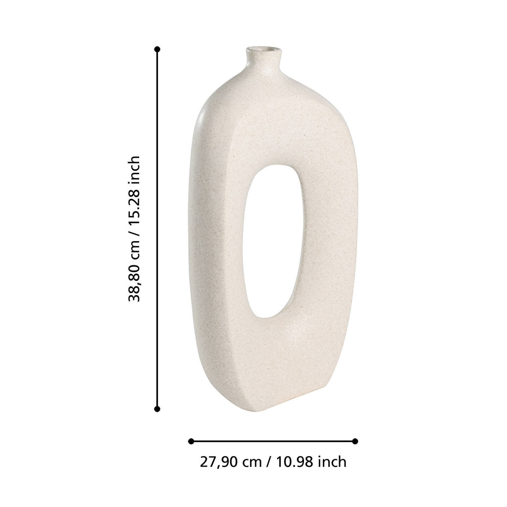 Vaas iwate beige 28x8x39cm