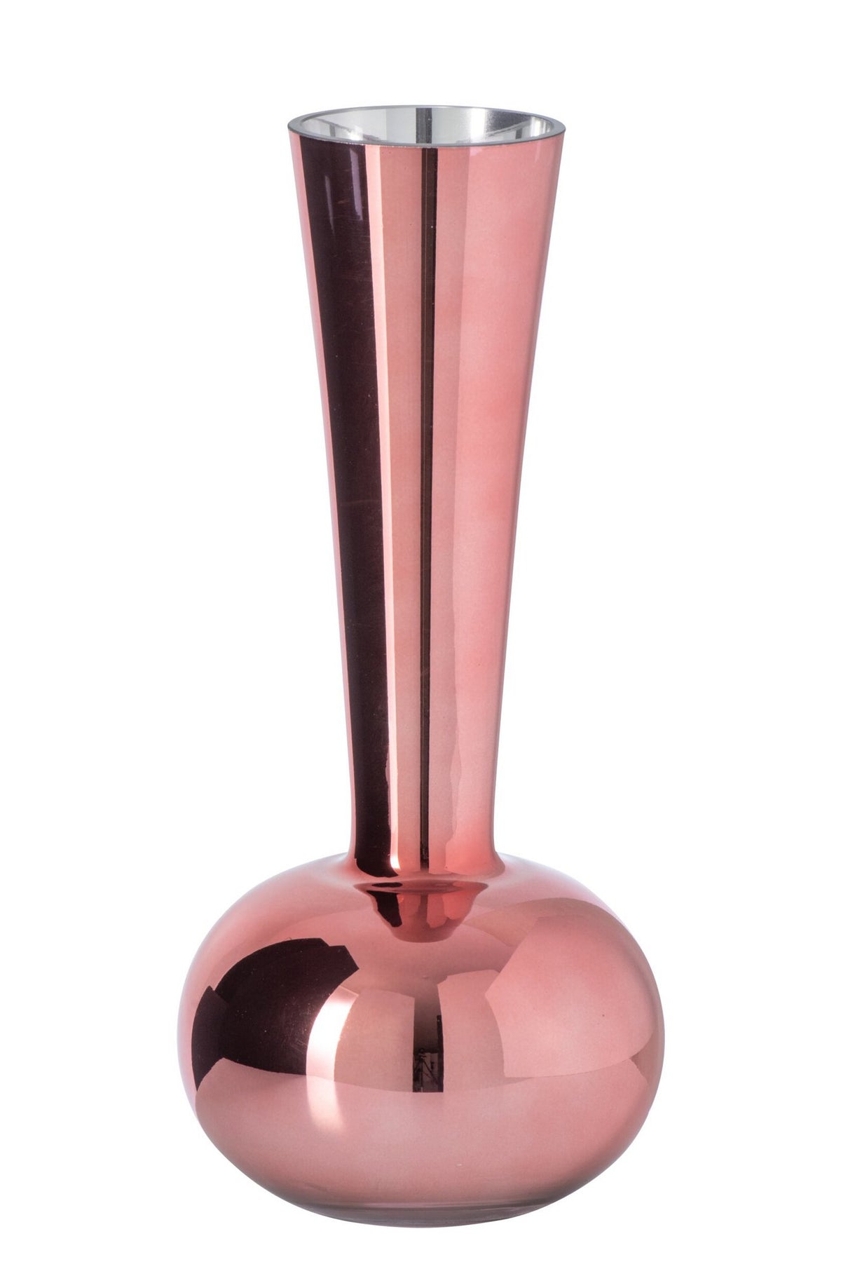 J-Line Vaas - glas - roze