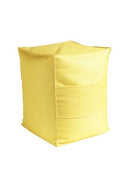 St. Tropez Outdoor poef kussenhoes geel 39x39x50cm