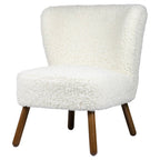 Stoel teddy krul wit 60x72x74cm