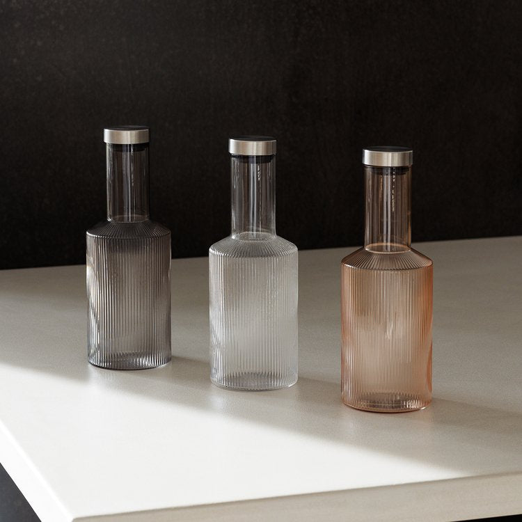 Fles met dop 100cl gerookte straal