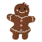 Sierkussen Gingerbread man 40x5x44 cm Bruin Polyester