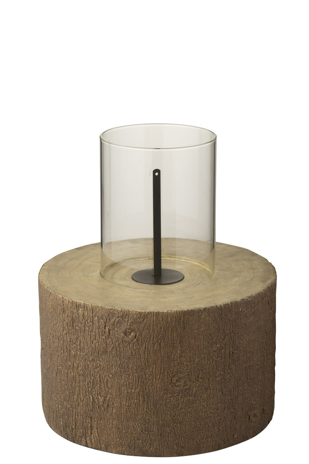 J-Line vuurschaal Trunk Rond - magnesium - bruin - L