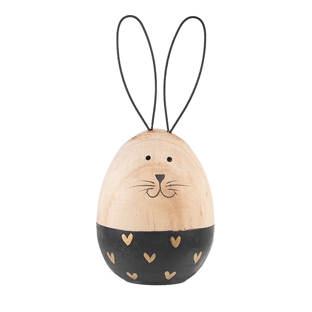Decoratie Beeld Konijn Ø 6x14 cm Bruin Hout