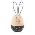 Decoratie Beeld Konijn Ø 6x14 cm Bruin Hout
