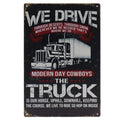 Wij rijden vrachtwagen Retro Wandbord 30x20
