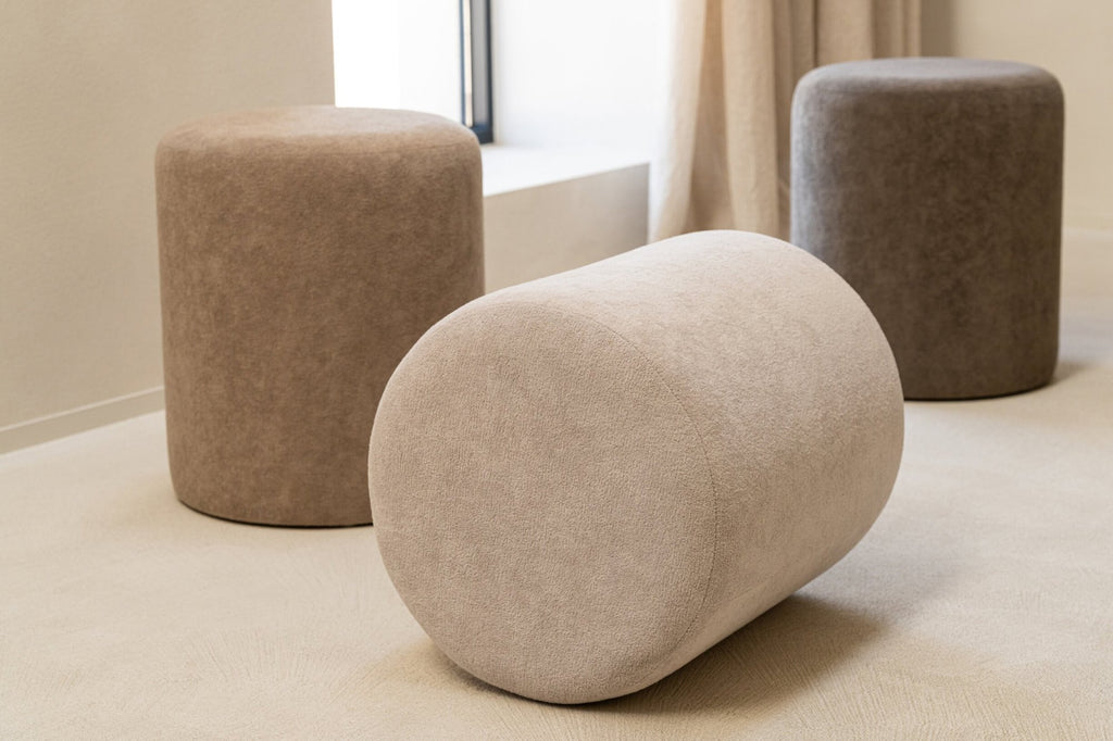J-Line Poef - MDF - greige
