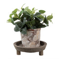 Decoratie schaal Ø 26x7 cm Bruin Hout