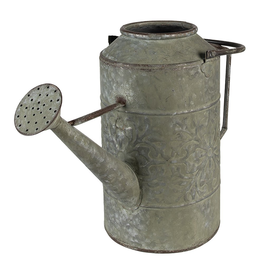 Decoratie Gieter 42x17x42 cm Grijs Groen Metaal