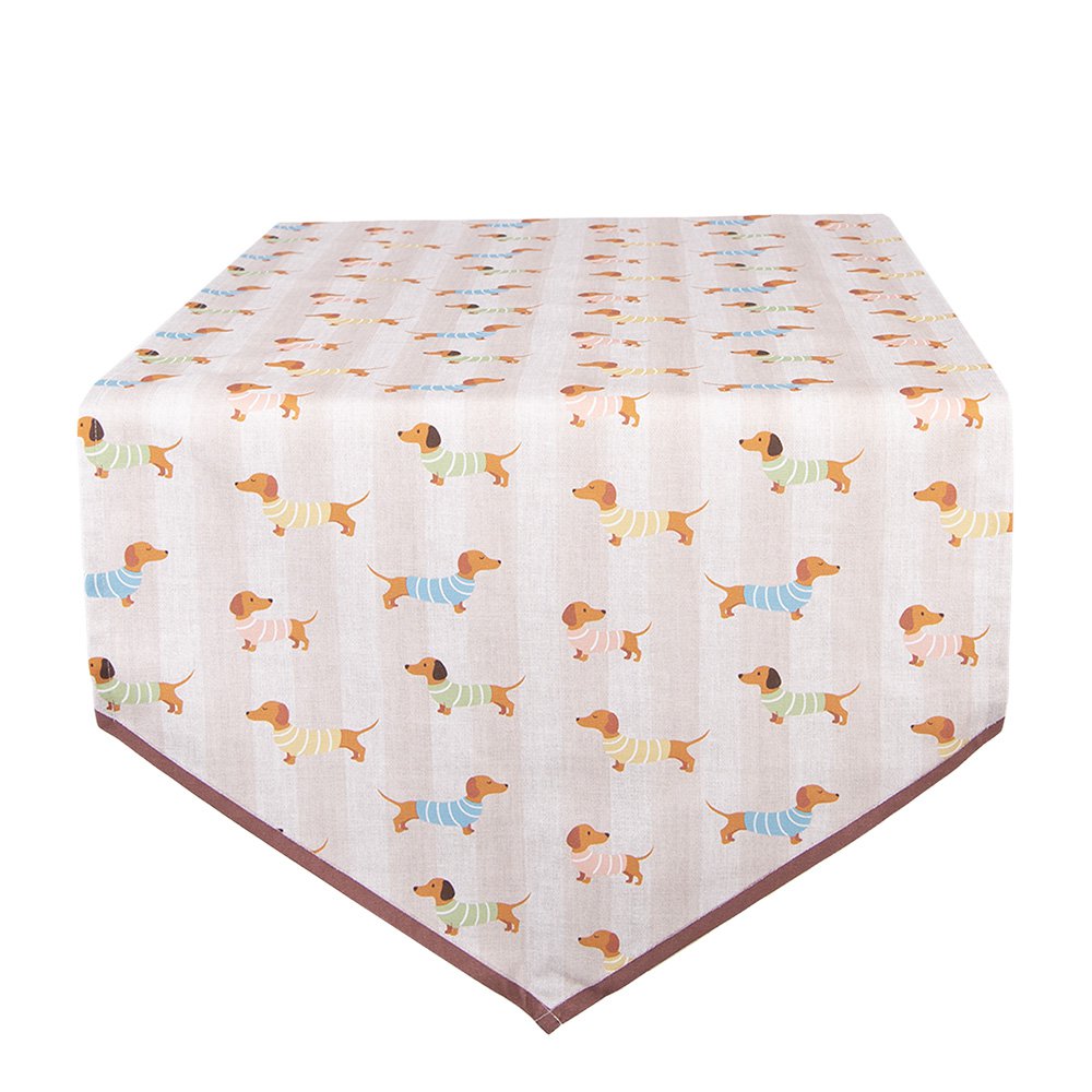 Tafelloper 50x160 cm Beige Katoen