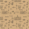 Cadeaupapier - Kraft holland thema - 50 x 100 meter
