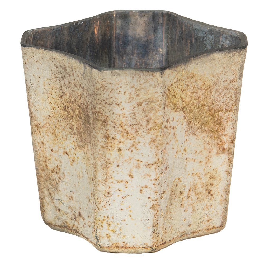 Waxinelichthouder 9x8x8 cm