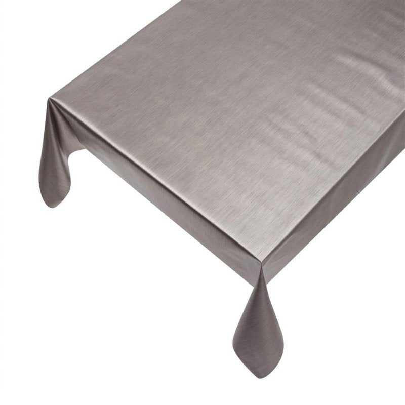 Metallic PVC tafelkleed donker grijs 137cmx20mtr