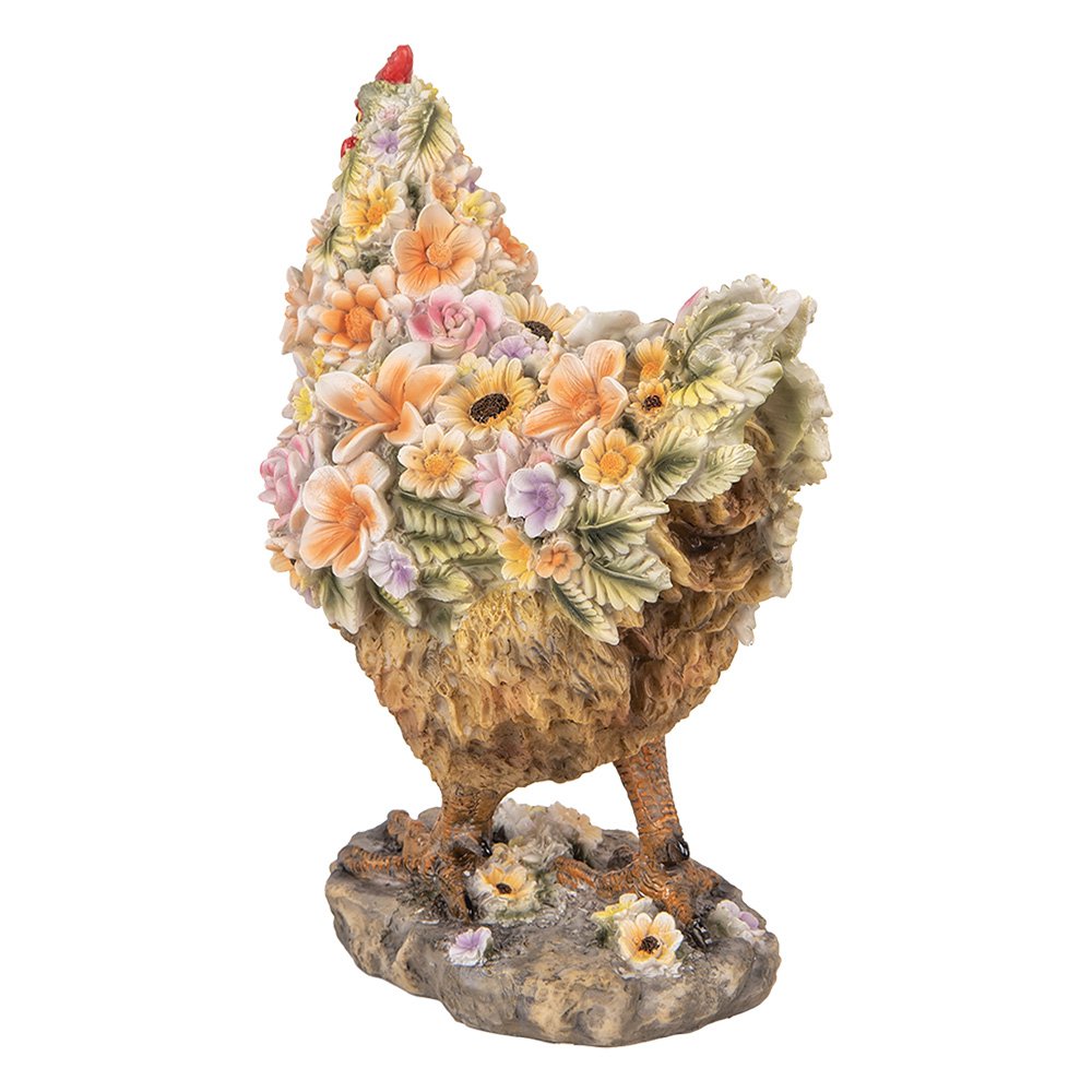 Decoratie Beeld Kip 27x16x31 cm Bruin Kunststof