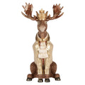 Decoratie Beeld Hert 36x40x63 cm Bruin Kunststof