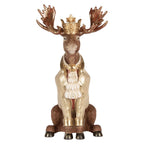 Decoratie Beeld Hert 36x40x63 cm Bruin Kunststof