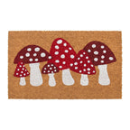 Deurmat Bruin Kokos Paddenstoelen