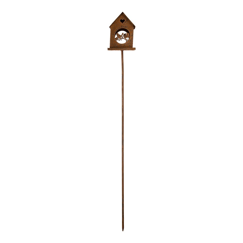 Tuindecoratie Huis Bruin Metaal