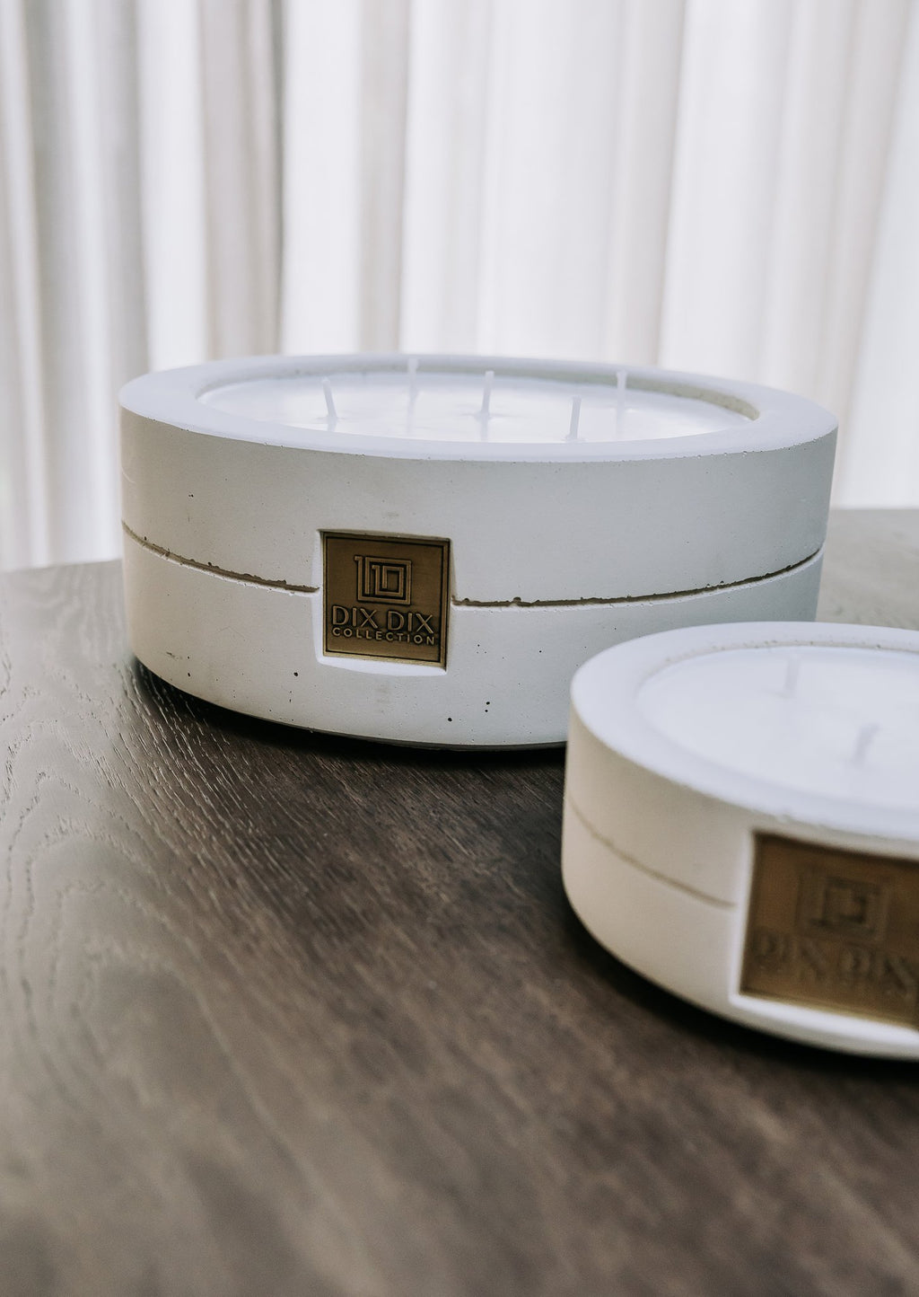 Luxe en duurzame betonnen geurkaars Pure - Grijs - S
