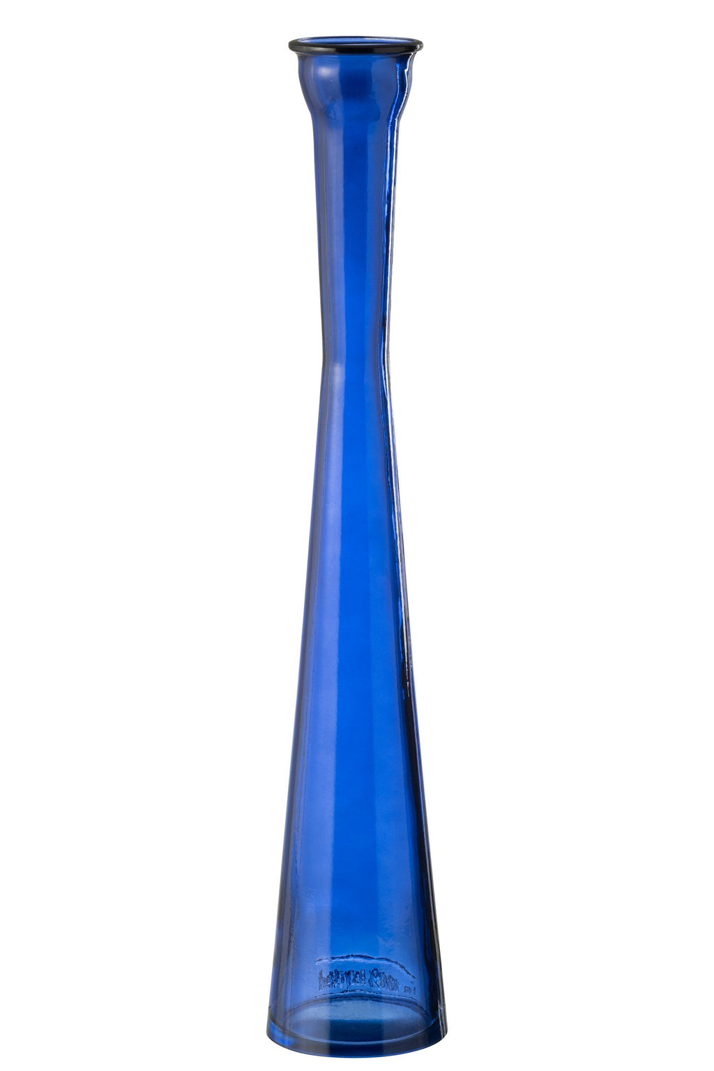 J-Line vaas Tube - glas - blauw - 51 cm hoog