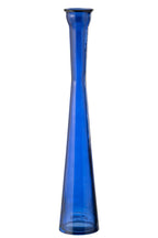 J-Line vaas Tube - glas - blauw - 51 cm hoog