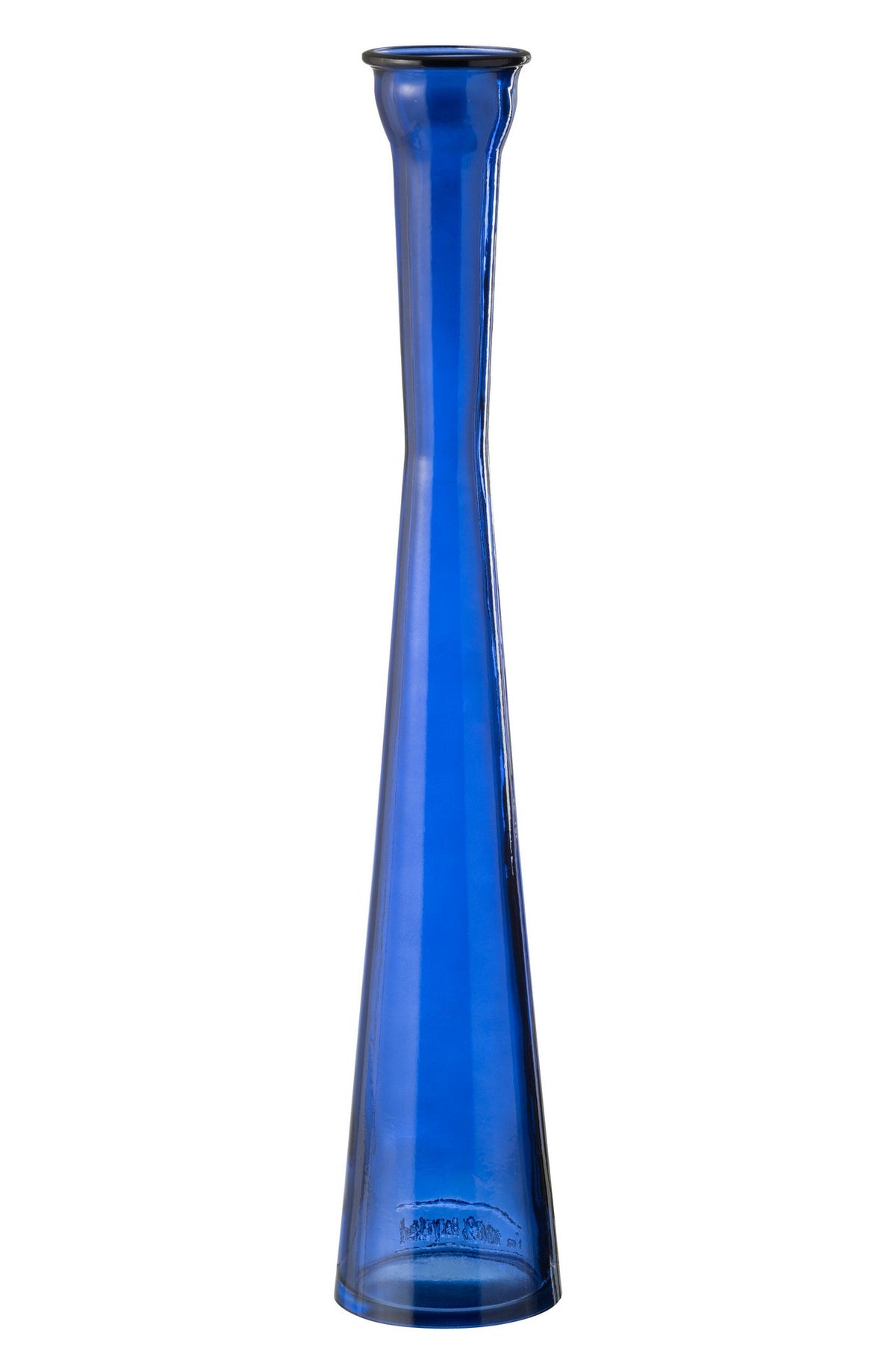 J-Line vaas Tube - glas - blauw - 51 cm hoog