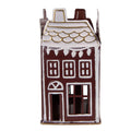 Waxinelichthouder Huis 12x12x22 cm Rood Metaal
