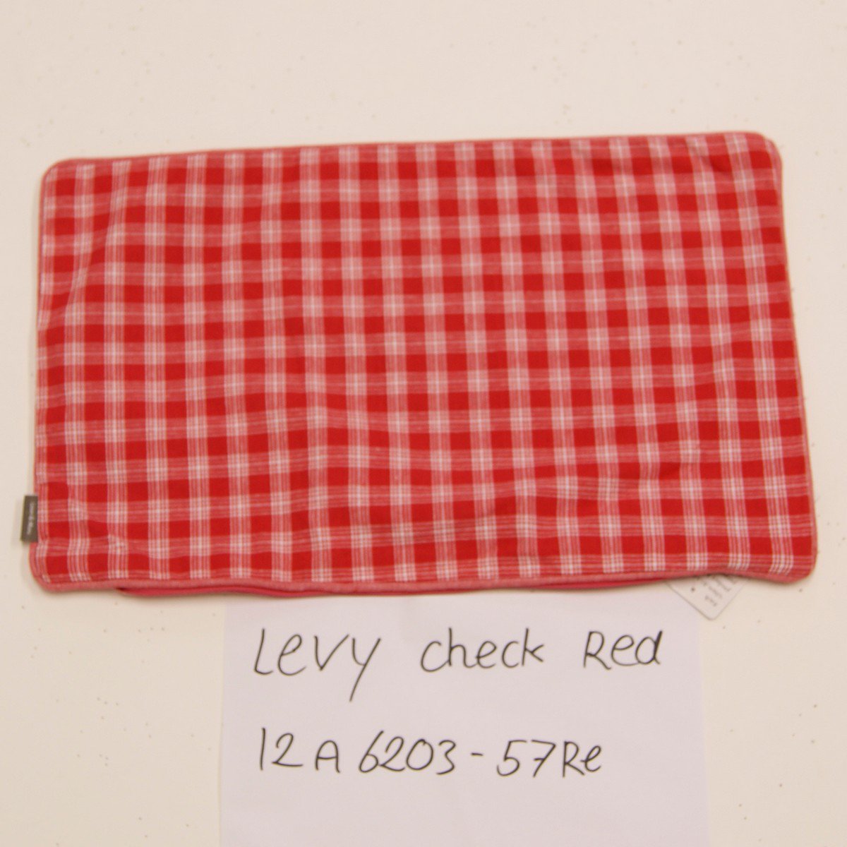 Kussenheffing ruit 30x50 rood