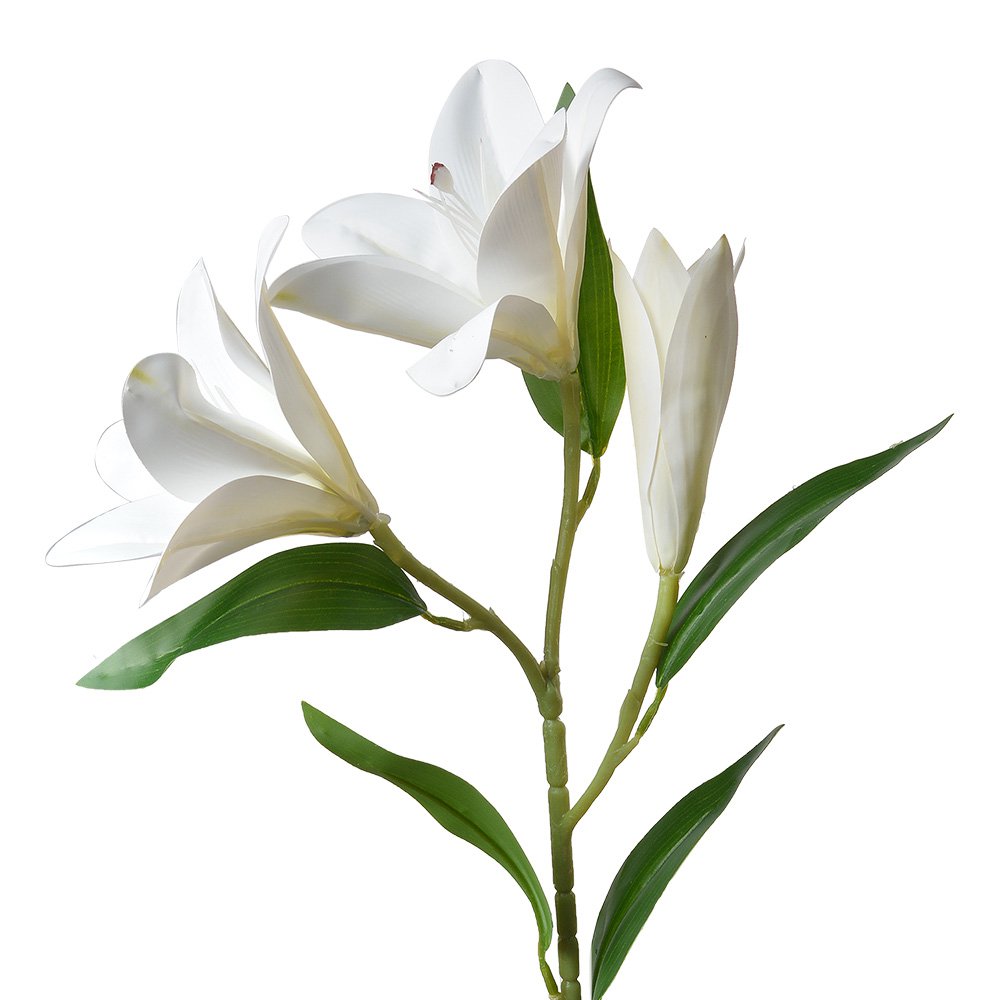 Kunstbloem 71 cm Wit Kunststof