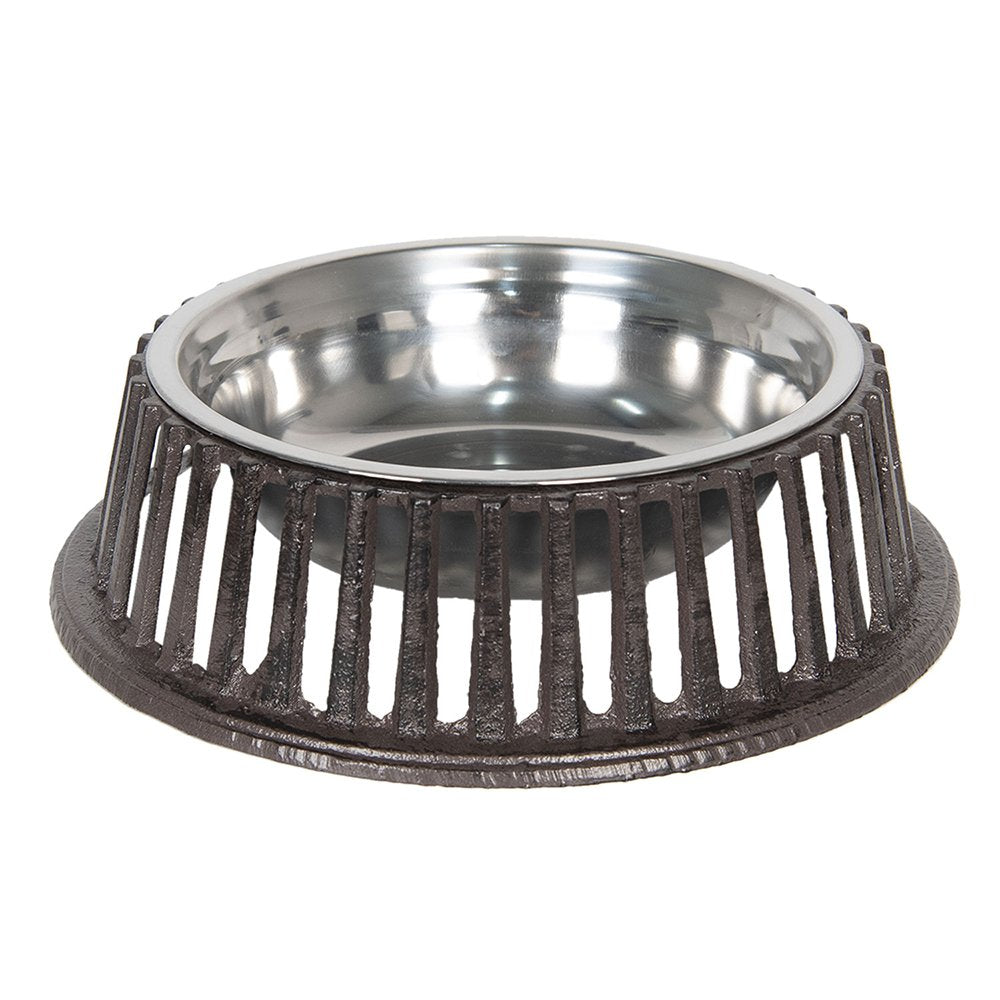 Voerbak Hond Bruin, IJzer Ø 28x8 cm / 1000 ml