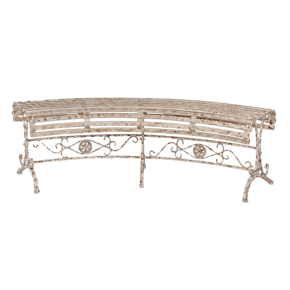 Tuinbank 157x55x48 cm Beige Metaal