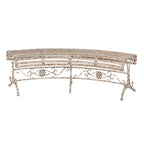 Tuinbank 157x55x48 cm Beige Metaal