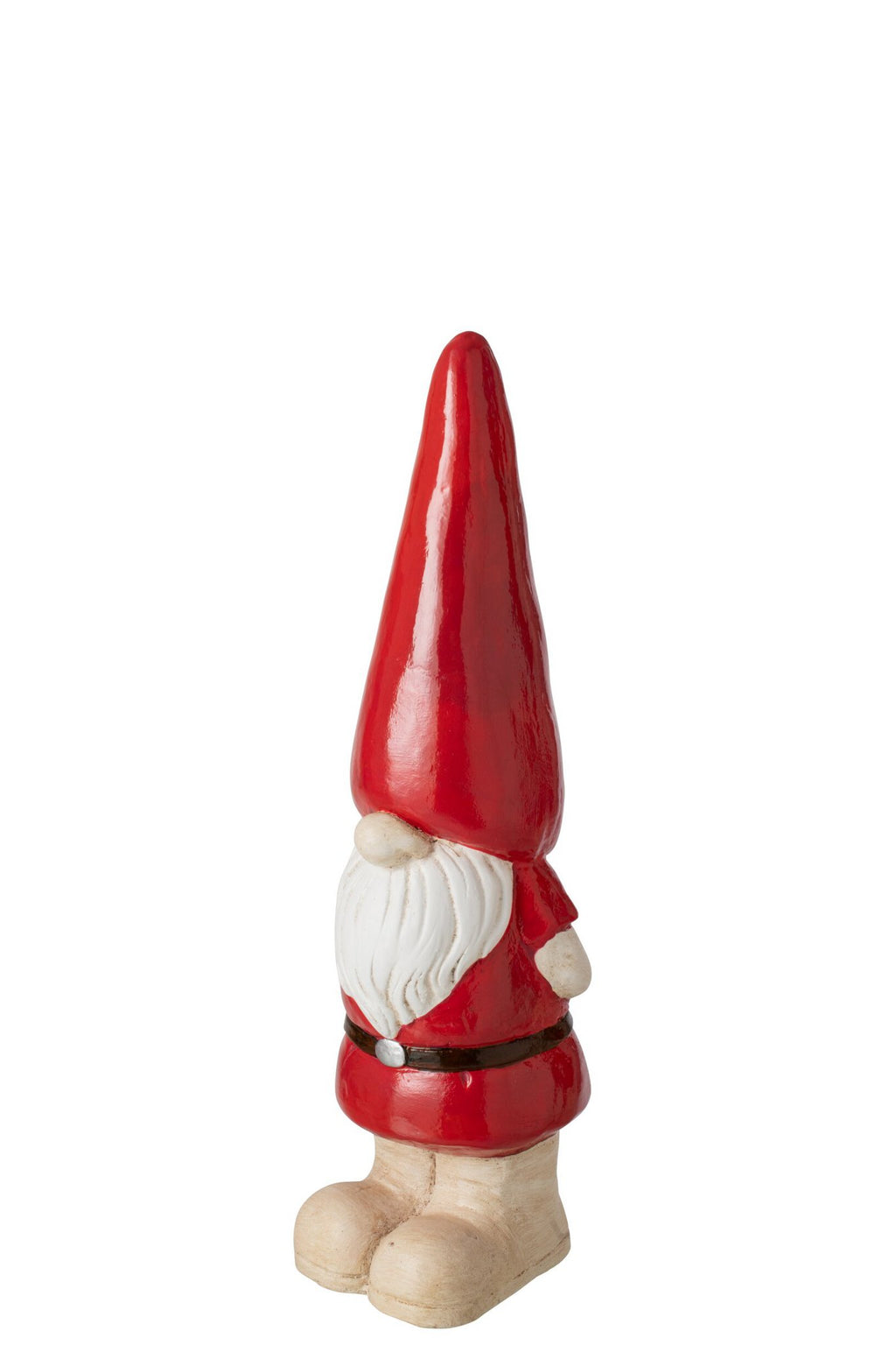 J-Line decoratie Kabouter - magnesium - donkerrood - small
